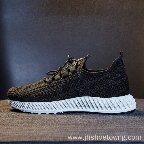 Comfortable Warm Flyknit Upper Casual Outdoor Running Shoes